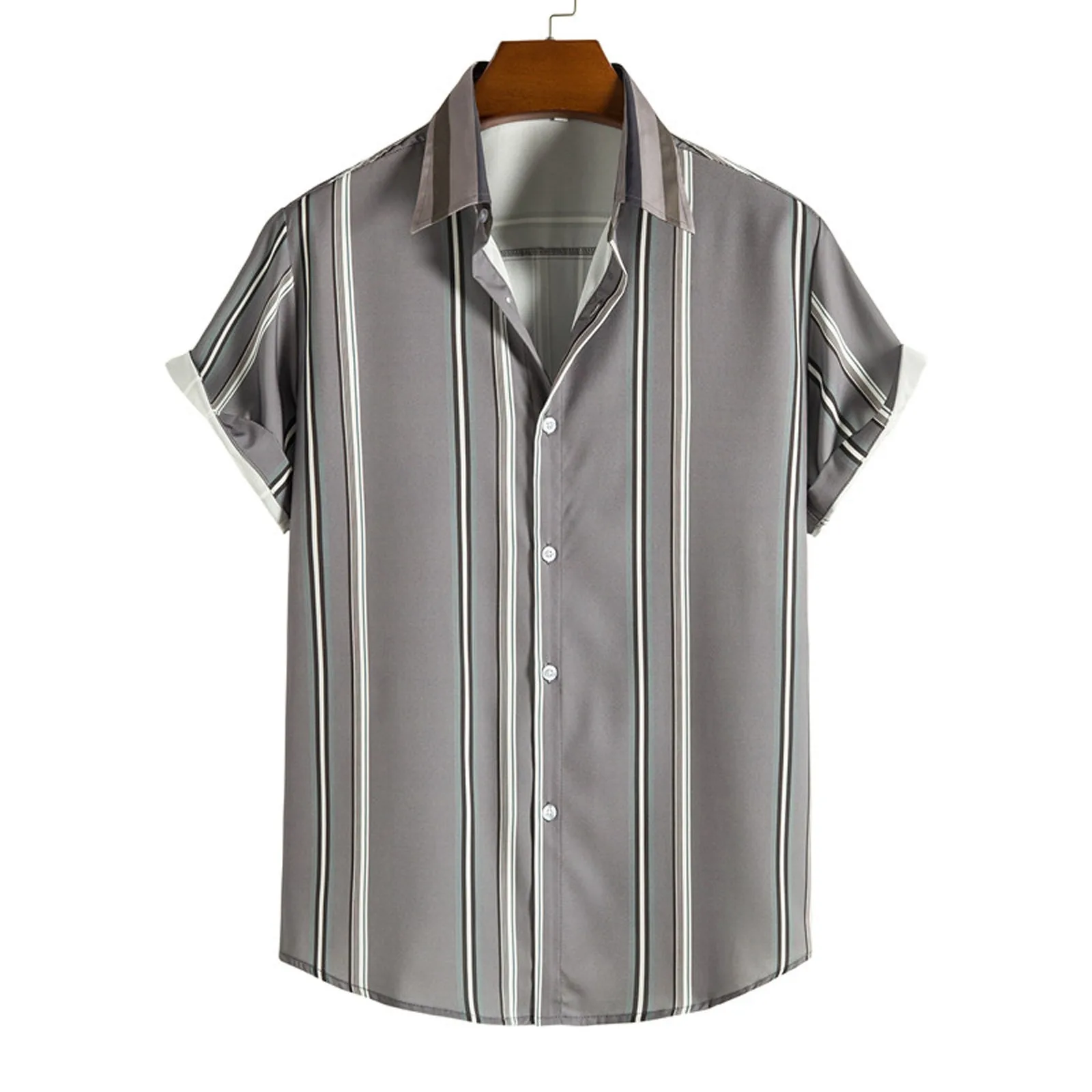 Summer Men's Shirt Streetwear Striped Printed Shirts For Men Casual Slim Fit Plus Size Short Sleeved Blouse Top Camisa Masculina
Summer Men's Shirt Streetwear Striped Printed Shirts For Men Casual Slim Fit Plus Size Short Sleeved Blouse Top Camisa Masculina