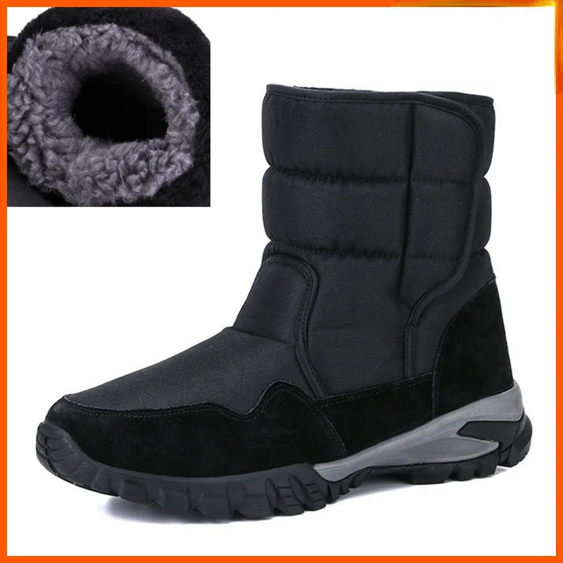 Men boots 2021 winter shoes thicken fur non-slip waterproof snow boots men winter boots big size 40 - 48
Men boots 2021 winter shoes thicken fur non-slip waterproof snow boots men winter boots big size 40 - 48