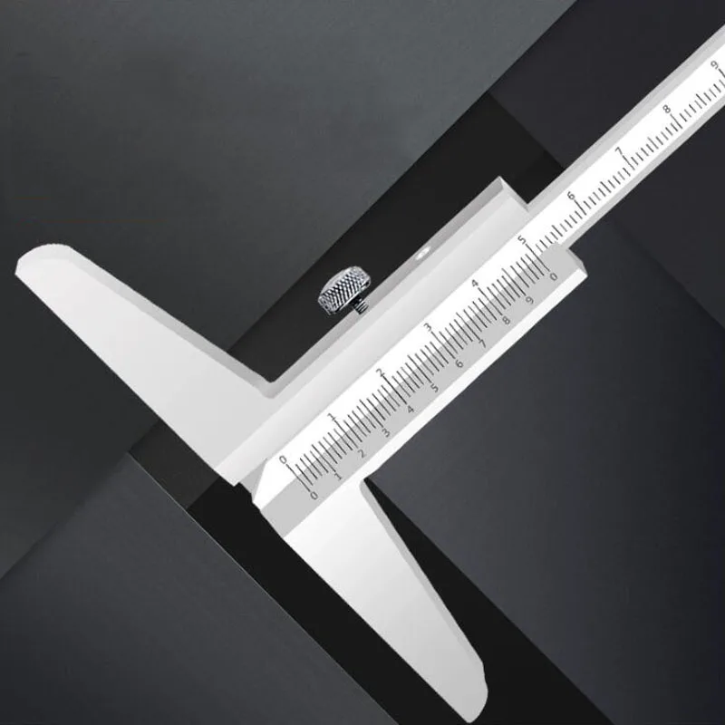 Flat Head / Single Hook Vernier Caliper 0-150mm Mark Depth Caliper Detachable Stainless Steel Measuring Ruler Measuring Tool 
Flat Head / Single Hook Vernier Caliper 0-150mm Mark Depth Caliper Detachable Stainless Steel Measuring Ruler Measuring Tool