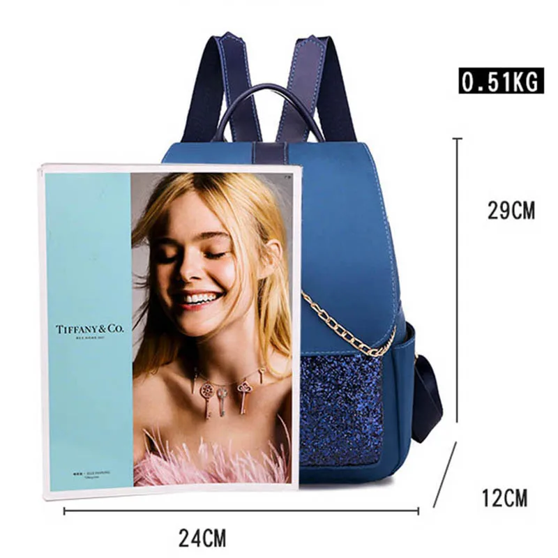 Women's New Fashion Sequin Backpack High Quality Oxford Shoulder Bag Large Capacity Shopping Travel Backpack Female Bolsa Bags
Women's New Fashion Sequin Backpack High Quality Oxford Shoulder Bag Large Capacity Shopping Travel Backpack Female Bolsa Bags