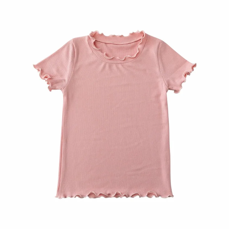 2021 Children's Summer Short Sleeve T Shirt Round Neck Korean New Girl's Solid Color Base Shirt Knitted Top
2021 Children's Summer Short Sleeve T Shirt Round Neck Korean New Girl's Solid Color Base Shirt Knitted Top