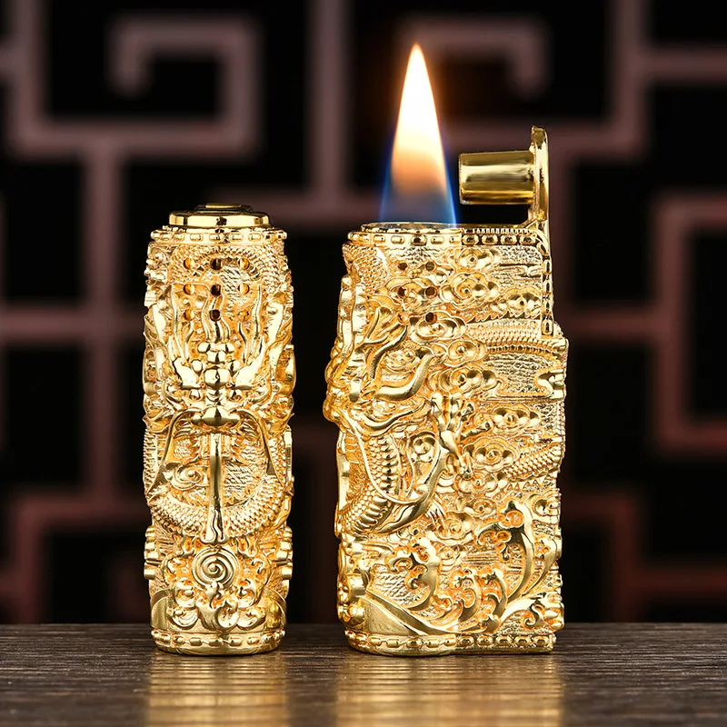 Old Fashion Austrian Armor Dragon Vintage Kerosene Lighter Windproof Grinding Wheel Retro Creative Embossed Personalized Gift
Old Fashion Austrian Armor Dragon Vintage Kerosene Lighter Windproof Grinding Wheel Retro Creative Embossed Personalized Gift
