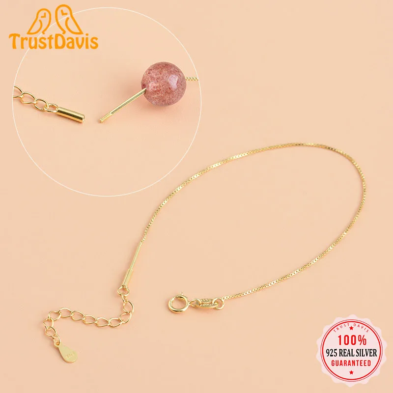 TrustDavis Real 925 Sterling Silver Fashion Sweet Box Chain Charms Fit Bracelet Screw DIY Accessories Jewelry Wholesale HY067
TrustDavis Real 925 Sterling Silver Fashion Sweet Box Chain Charms Fit Bracelet Screw DIY Accessories Jewelry Wholesale HY067