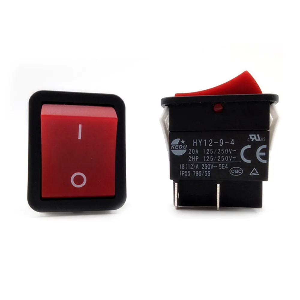 HY12-9-4 4 Pins Push Button On Off On Rocker Switch Pushbutton Switches for Electric Power Tools 125/250V
HY12-9-4 4 Pins Push Button On Off On Rocker Switch Pushbutton Switches for Electric Power Tools 125/250V