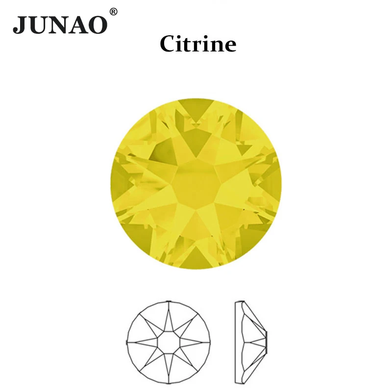 JUNAO 16 Cut Facet High Quality SS10 16 20 30 Citrine Glass Rhinestones Nail Crystal Gems Non Hotfix Strass Diamond Applique
JUNAO 16 Cut Facet High Quality SS10 16 20 30 Citrine Glass Rhinestones Nail Crystal Gems Non Hotfix Strass Diamond Applique