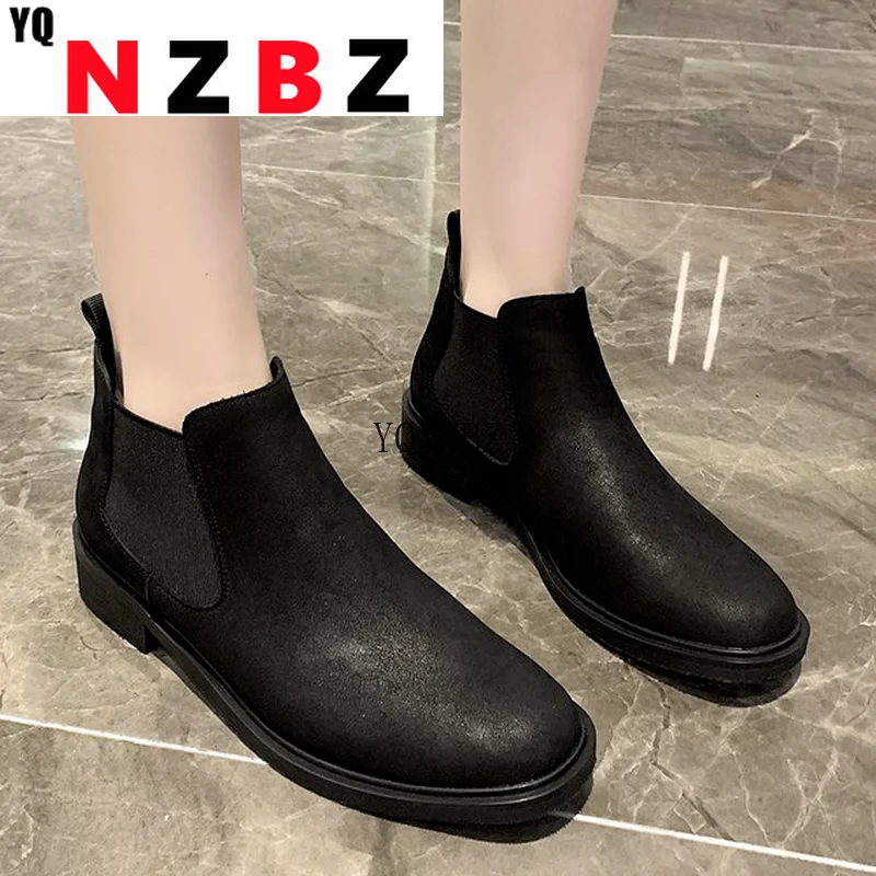 2021 Autumn New Fashion Pu Leather Women's Boots Platform Round Head Comfortable Stitching Simple Elastic Women's Ankle Boots
2021 Autumn New Fashion Pu Leather Women's Boots Platform Round Head Comfortable Stitching Simple Elastic Women's Ankle Boots