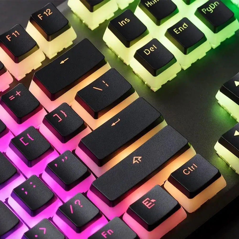 108pcs/set PBT OEM Transparent Pudding Keycaps For Gaming Mechanical Keyboard Double Color for CHERRY MX Switches Keyboard
108pcs/set PBT OEM Transparent Pudding Keycaps For Gaming Mechanical Keyboard Double Color for CHERRY MX Switches Keyboard