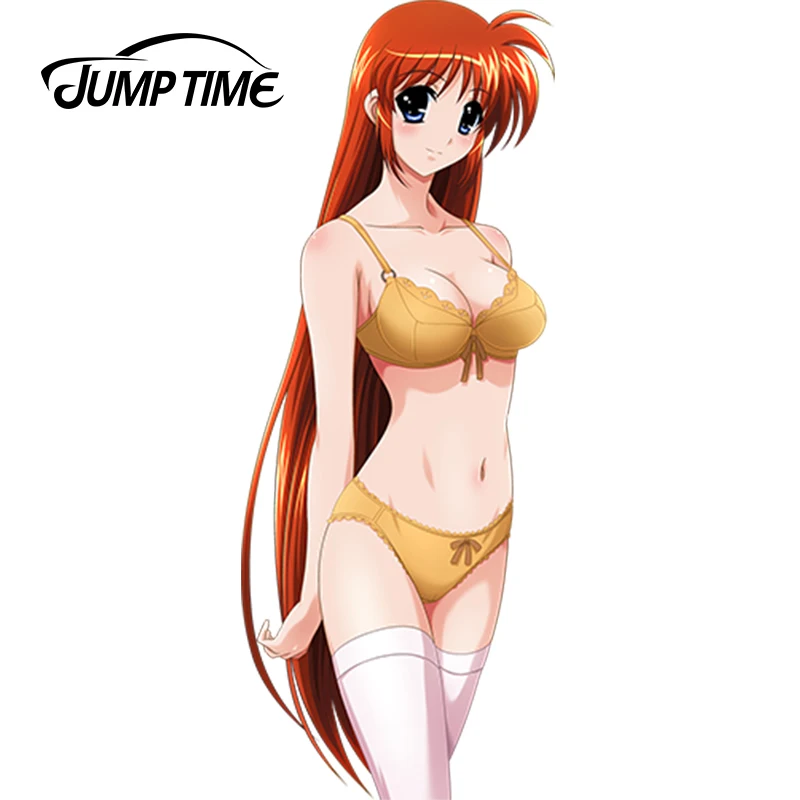 JumpTime 13 см x 9 сексуальный аниме Mahou Shoujo Lyrical Nanoha автомобильные наклейки Переводные