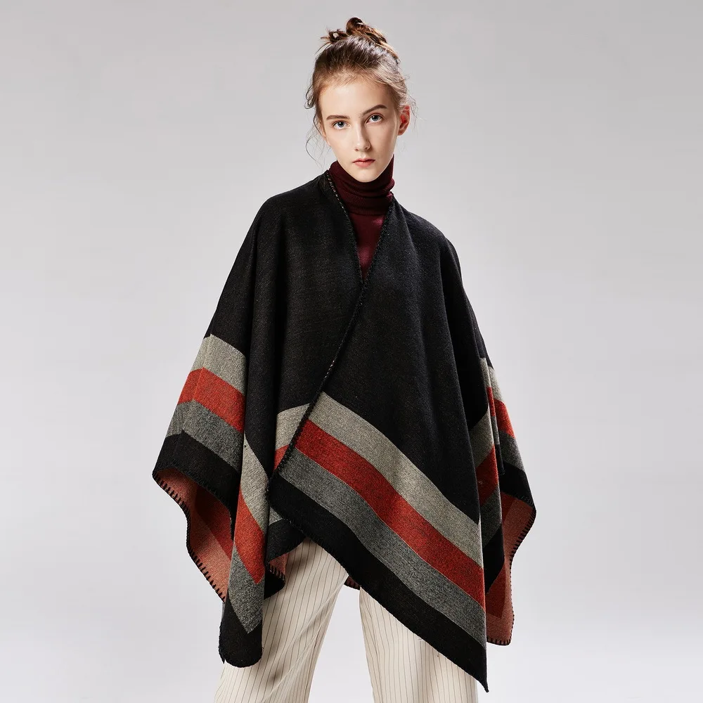 Striped Pashmina Women Jacquard Mujer Bufanda Oversize Imitation Cashmere Shawls Scarves Thick Muffler Echarpes Warm Cape
Striped Pashmina Women Jacquard Mujer Bufanda Oversize Imitation Cashmere Shawls Scarves Thick Muffler Echarpes Warm Cape