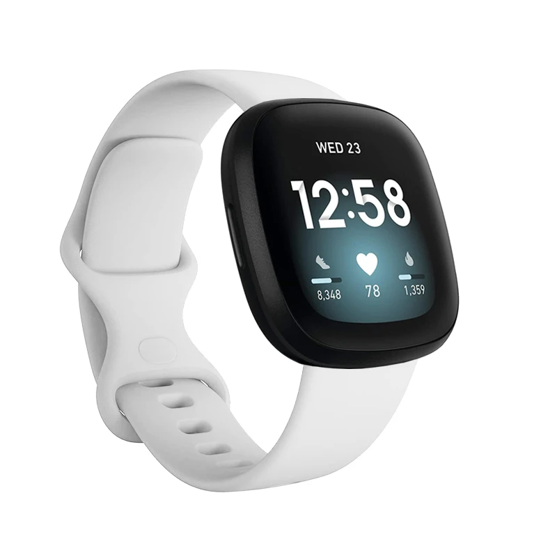 Силиконовый ремешок для Fitbit Versa 3 Смарт часы двойной Buck водонепроницаемый