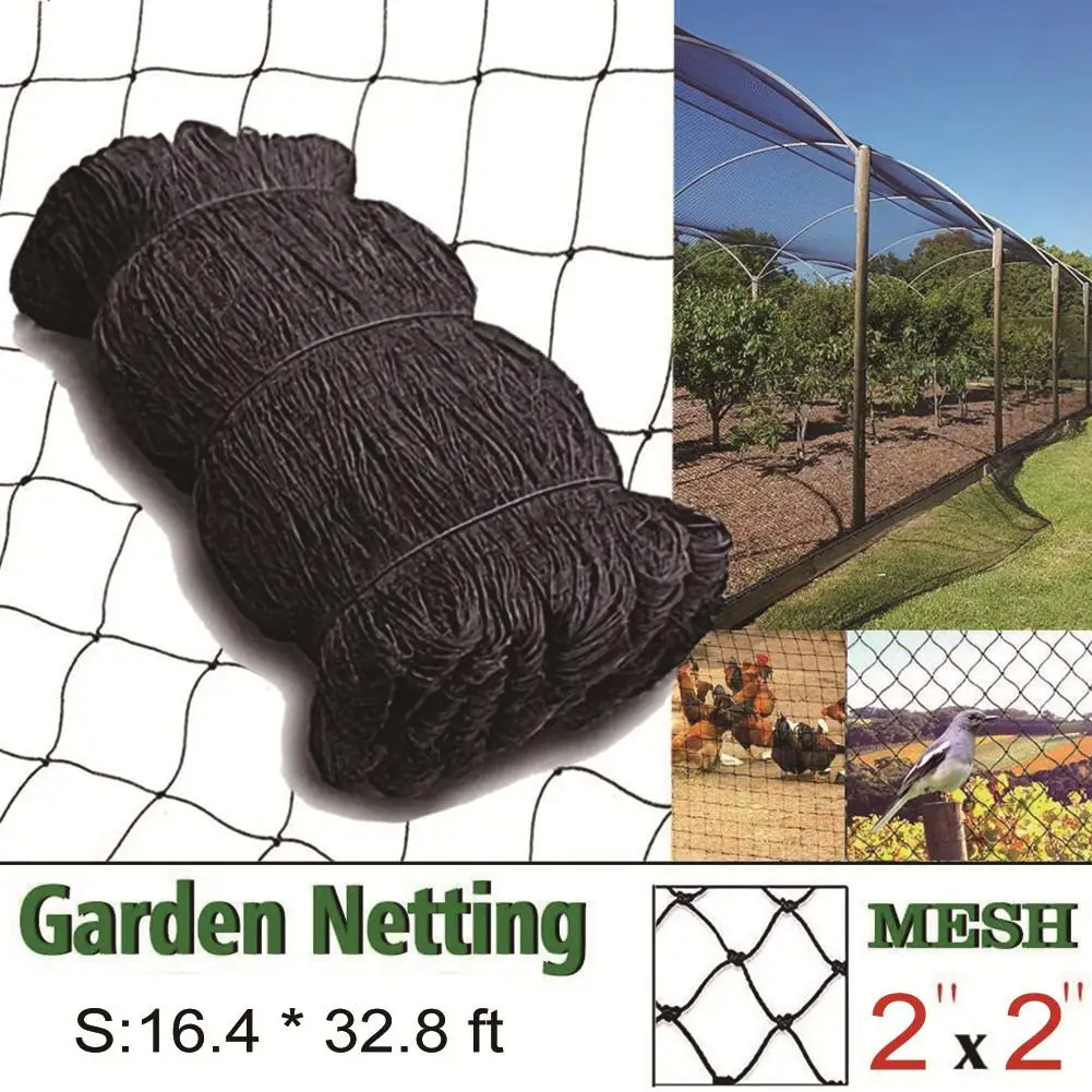 Bird Net - Garden Netting with 2" Square Mesh Protect Fruit Tree Plant and Vegetables from Poultry Bird Netting for Garden
Bird Net - Garden Netting with 2" Square Mesh Protect Fruit Tree Plant and Vegetables from Poultry Bird Netting for Garden