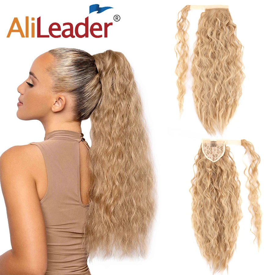 22" Soft Long Curly Corn Wave Ponytail Natural Synthetic Fake Hairpiece Alileader Wrap on Clip Ponytail Black Blonde Mixed Color
22" Soft Long Curly Corn Wave Ponytail Natural Synthetic Fake Hairpiece Alileader Wrap on Clip Ponytail Black Blonde Mixed Color