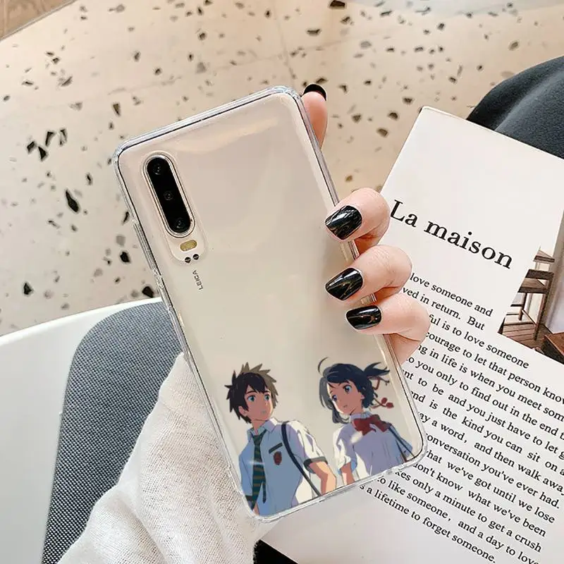 Anime your name cartoon Phone Case Transparent for Samsung A71 S9 10 20 HUAWEI p30 40 honor 10i 8x xiaomi note 8 Pro 10t 11 
Anime your name cartoon Phone Case Transparent for Samsung A71 S9 10 20 HUAWEI p30 40 honor 10i 8x xiaomi note 8 Pro 10t 11