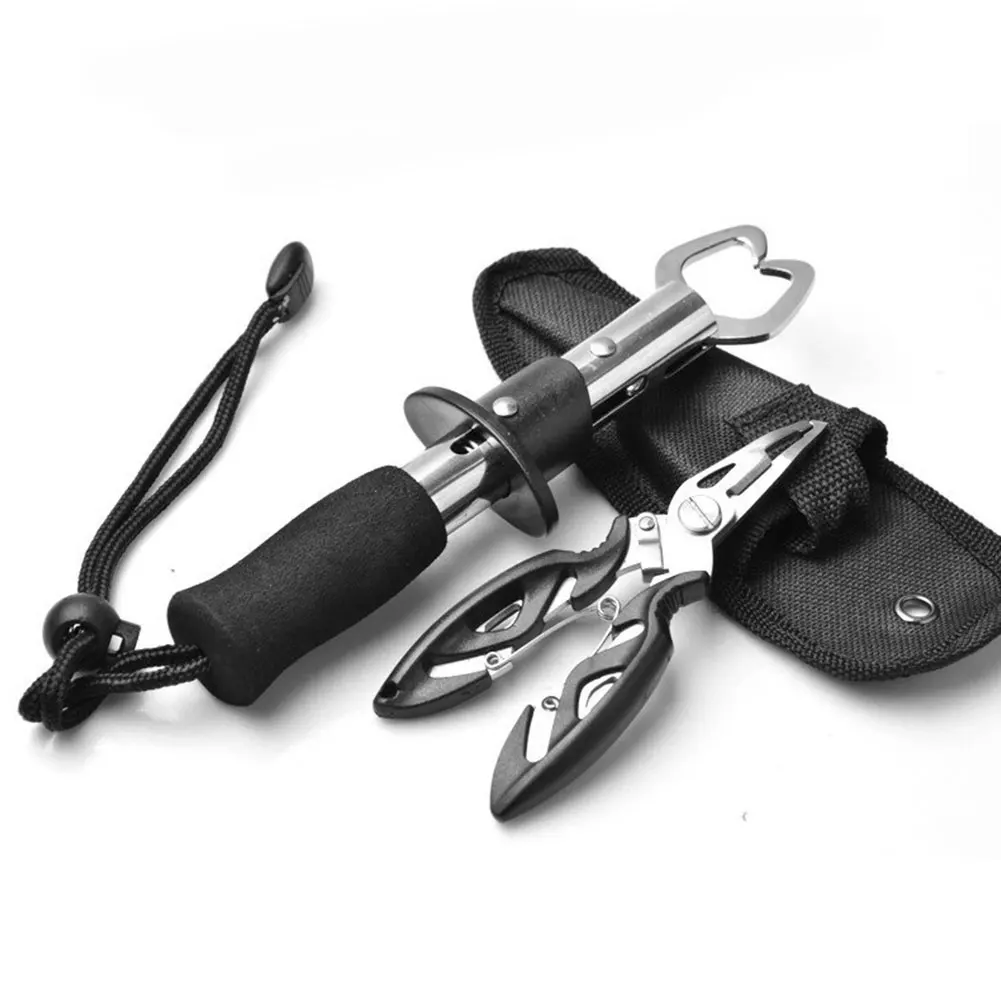 Stainless Steel fish grip + fishing plier Multifunctional utility combination Fishing Tackle
Stainless Steel fish grip + fishing plier Multifunctional utility combination Fishing Tackle