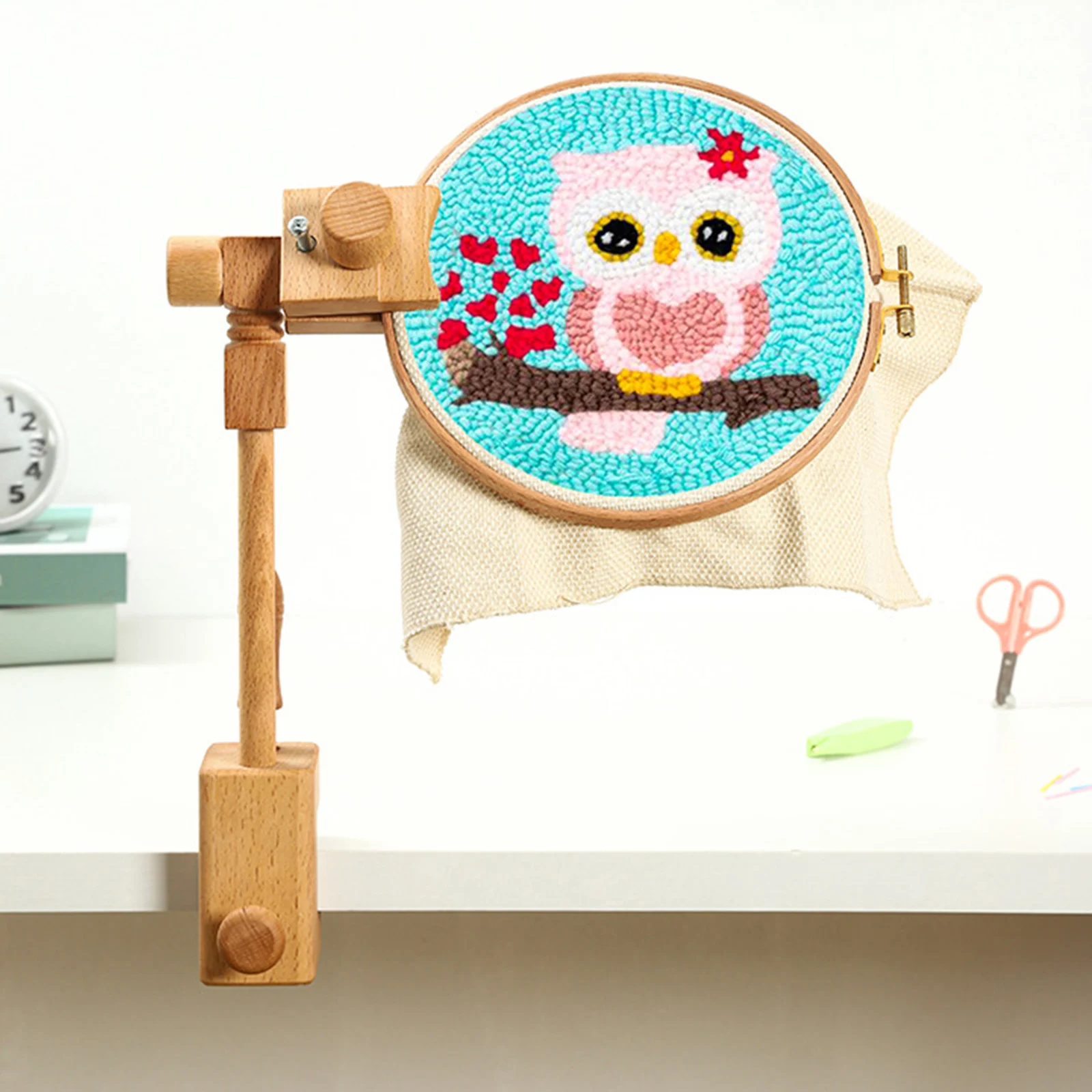Adjustable Beech Wood Tapestry Cross Stitch Rack Holder Embroidery Lap Stand Table Hands-Free Sewing Tools with Hoop
Adjustable Beech Wood Tapestry Cross Stitch Rack Holder Embroidery Lap Stand Table Hands-Free Sewing Tools with Hoop