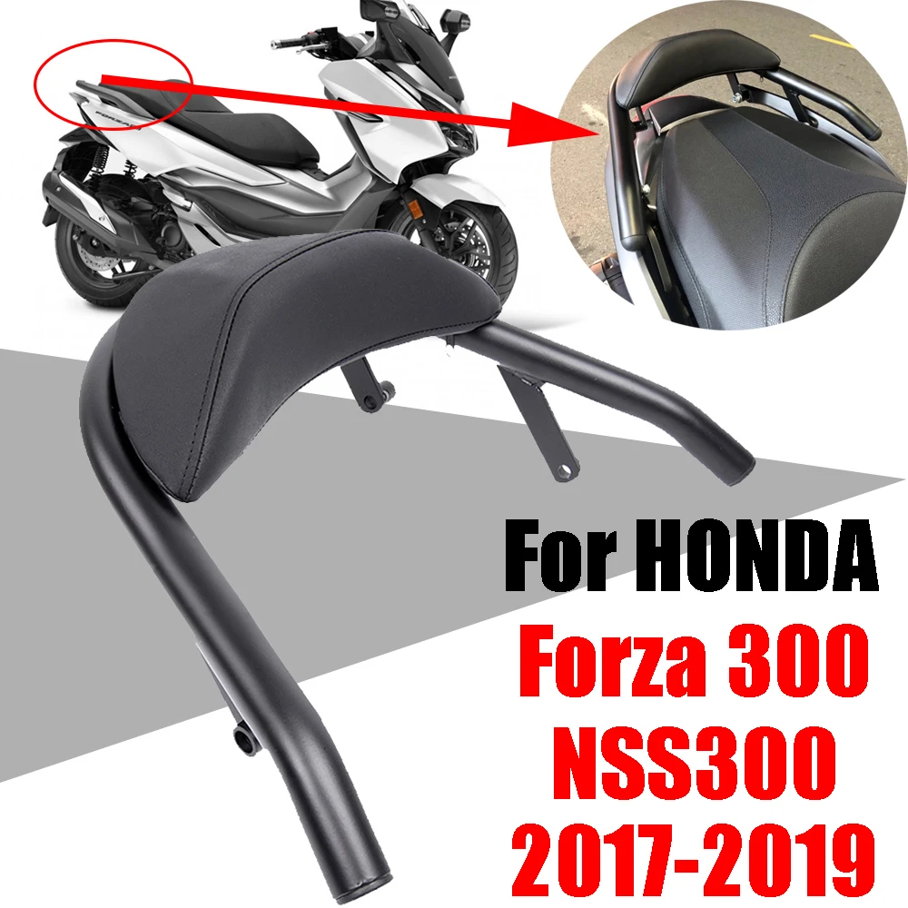 

For HONDA Forza 300 NSS Forza300 NSS300 2017 2018 2019 Accessories Passenger Backrest Rack Back Cushion Holder Rear Seat Armrest