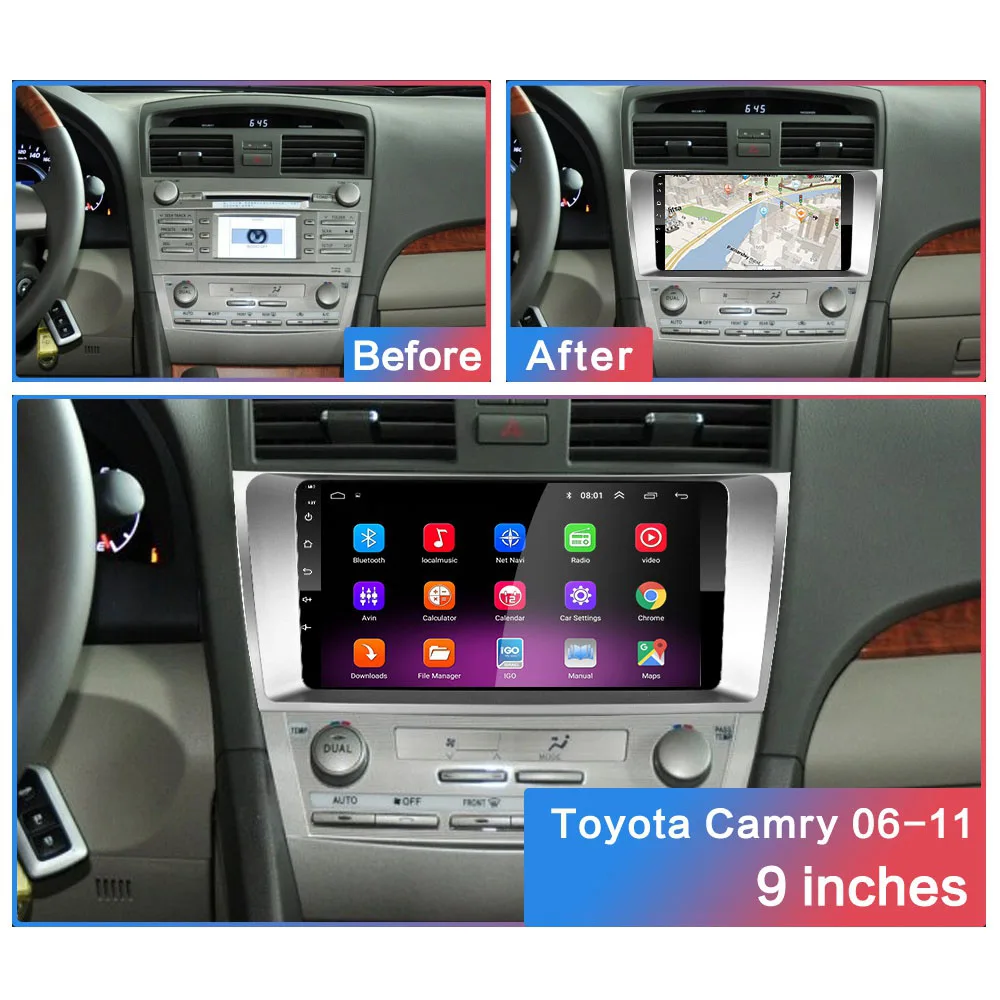 Android 10 Car Multimedia Player 2 din car radio for toyota camry 2006 2007 2008 2009-2011with navigation car stereo head unit
Android 10 Car Multimedia Player 2 din car radio for toyota camry 2006 2007 2008 2009-2011with navigation car stereo head unit