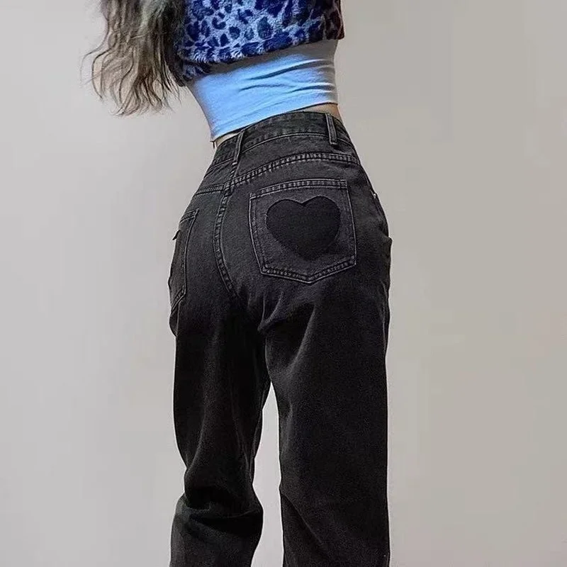 Gradient black jeans Y2K female high waist was thin wild 2021 new loose wide-legged straight fashion design hot girl ins trend
Gradient black jeans Y2K female high waist was thin wild 2021 new loose wide-legged straight fashion design hot girl ins trend