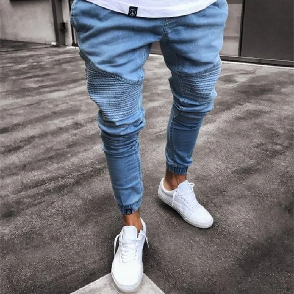 New trend 2021 men's jeans fashion men's jeans thin casual sports skinny leg pants simple patching make old hip-hop skinny jeans
New trend 2021 men's jeans fashion men's jeans thin casual sports skinny leg pants simple patching make old hip-hop skinny jeans