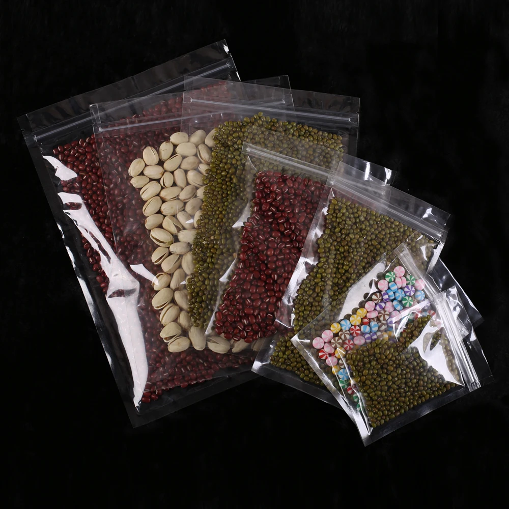 Household Reusable Food Storage Bags 100pcs/pack Eco-friendly Clear Mylar Plastic Bags PP Ziplock Bags Flat Tear Notch Pouches
Household Reusable Food Storage Bags 100pcs/pack Eco-friendly Clear Mylar Plastic Bags PP Ziplock Bags Flat Tear Notch Pouches