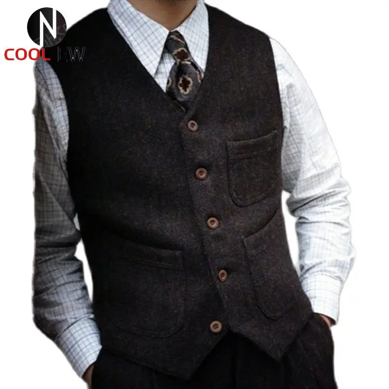 Men's Blazer Safari Tweed Vest Black Brown Victorian Elegant Classic Groom's Tight Wedding Waistcoat Designer Gilet Vintage
Men's Blazer Safari Tweed Vest Black Brown Victorian Elegant Classic Groom's Tight Wedding Waistcoat Designer Gilet Vintage