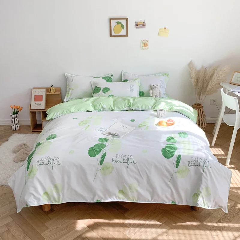 New Style Good Life Bedding Set Cotton Bed Linen Sheet Cover 240x220 Single Double Queen King Quilt Covers Sets 
New Style Good Life Bedding Set Cotton Bed Linen Sheet Cover 240x220 Single Double Queen King Quilt Covers Sets