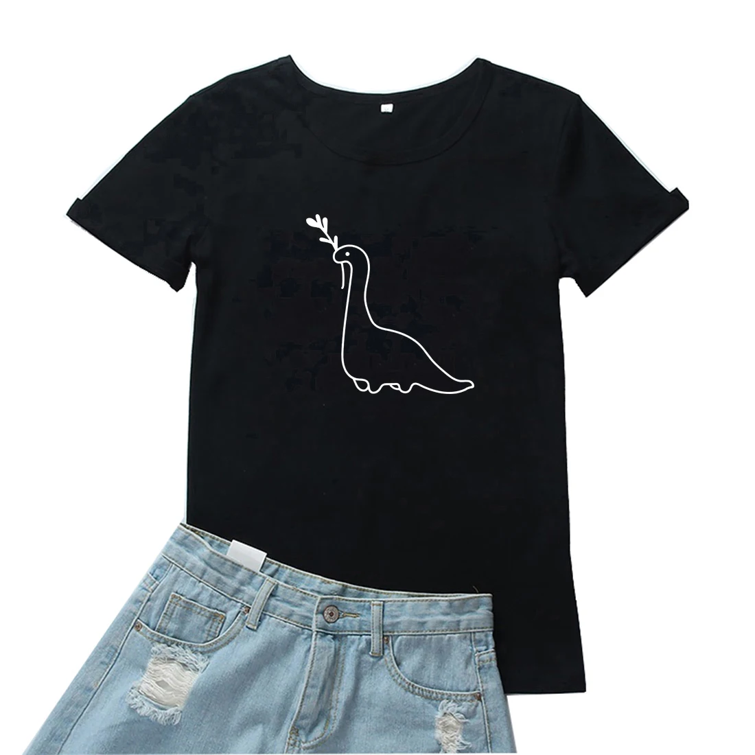 Herbivorous Dinosaur Women Tshirt Stick Figure Animal Pattern T-shirt Women Personality Fashion Aesthetic Tops Tee Shirt Femme
Herbivorous Dinosaur Women Tshirt Stick Figure Animal Pattern T-shirt Women Personality Fashion Aesthetic Tops Tee Shirt Femme