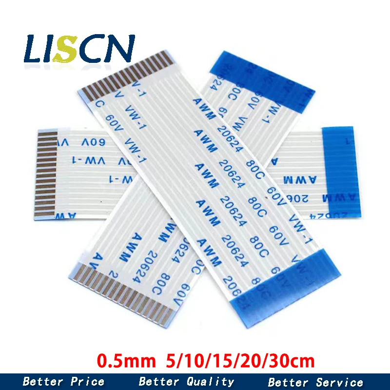 10PC FFC/FPC Ribbon Flexible Flat CABLE 0.5MM A B type 4P 6 7 8 10 12 14 16 18 20 22 24 26 28 30 32 33 34 36 38 40 45 50 54 Pin
10PC FFC/FPC Ribbon Flexible Flat CABLE 0.5MM A B type 4P 6 7 8 10 12 14 16 18 20 22 24 26 28 30 32 33 34 36 38 40 45 50 54 Pin