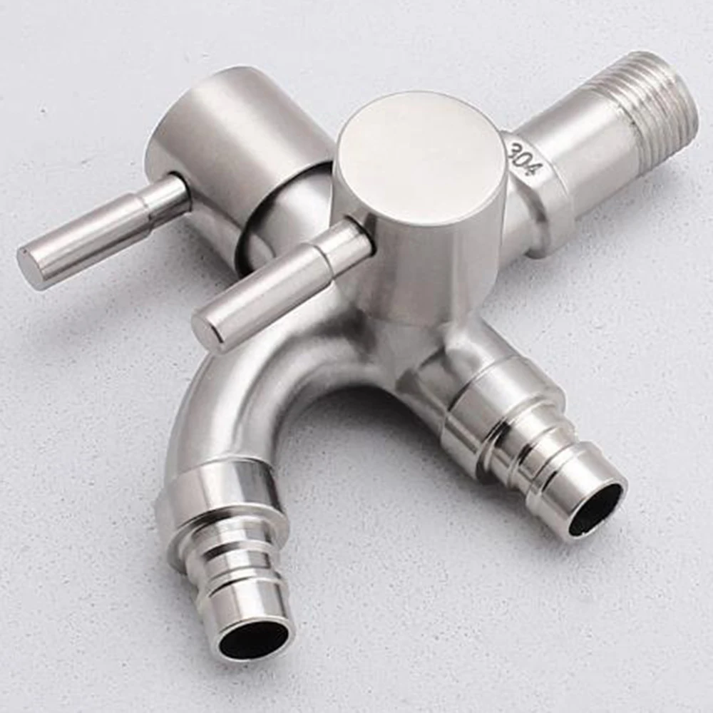 304 Stainless Steel Double Tap Multifunctional Two Way Tap One In Two Out Double Outlet Washing Machine Net Nozzle Faucet
304 Stainless Steel Double Tap Multifunctional Two Way Tap One In Two Out Double Outlet Washing Machine Net Nozzle Faucet