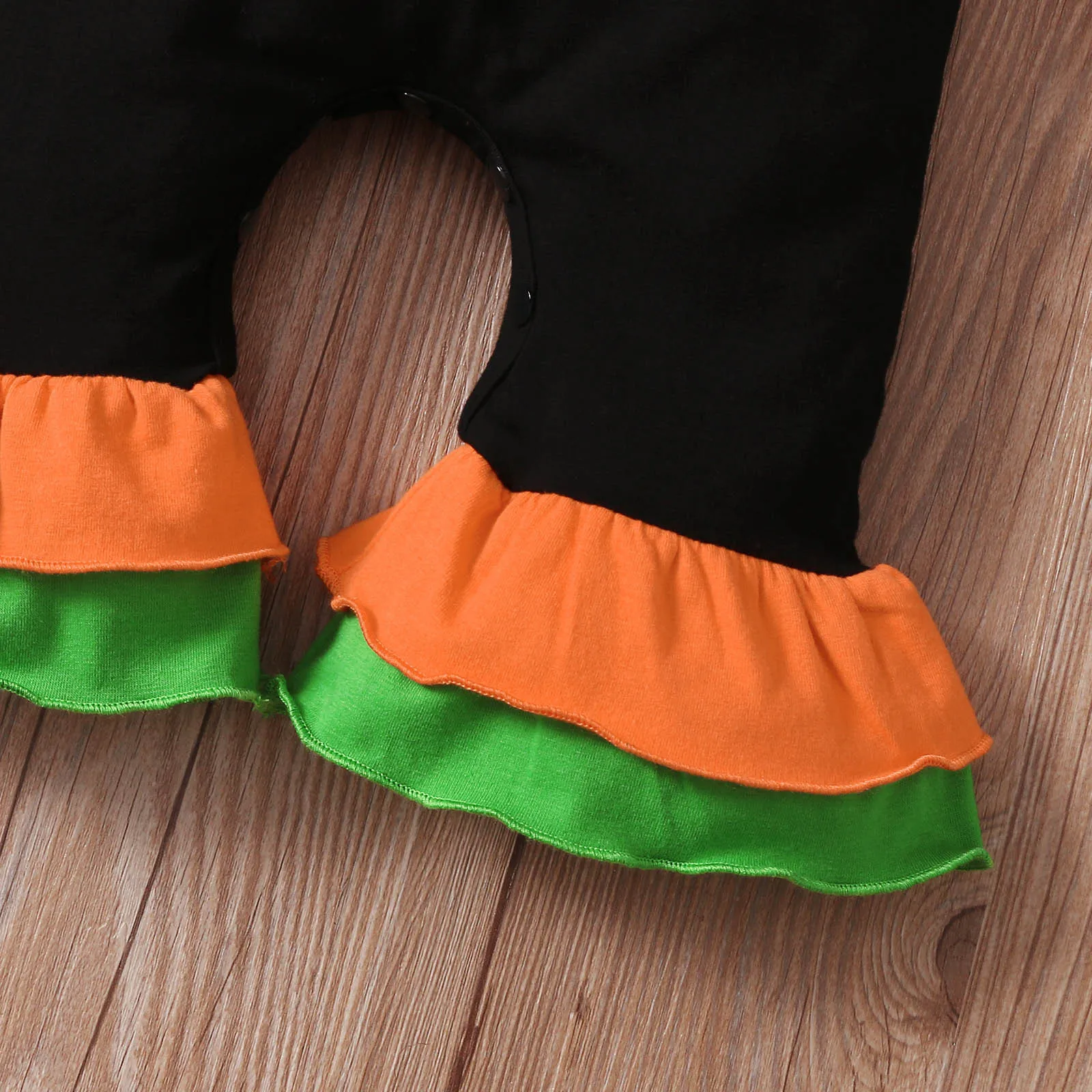 Halloween Girly Max Baby Girls Boys Toddler lemon Green Stripe Camp Cothes Infant Romper Cotton Romper Long Sleeve Ruffles Cloth 
Halloween Girly Max Baby Girls Boys Toddler lemon Green Stripe Camp Cothes Infant Romper Cotton Romper Long Sleeve Ruffles Cloth