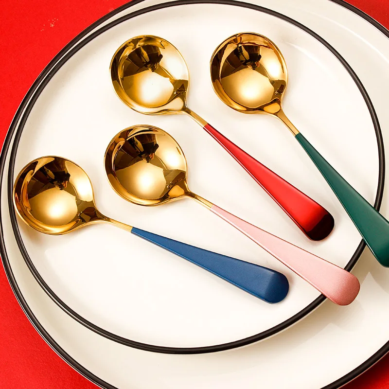 1pcs High Quality Elegant Coffe Spoon 304 Stainless Steel Dessert Spoon Kitchen Utensils New Fashion Round Spoons
1pcs High Quality Elegant Coffe Spoon 304 Stainless Steel Dessert Spoon Kitchen Utensils New Fashion Round Spoons
