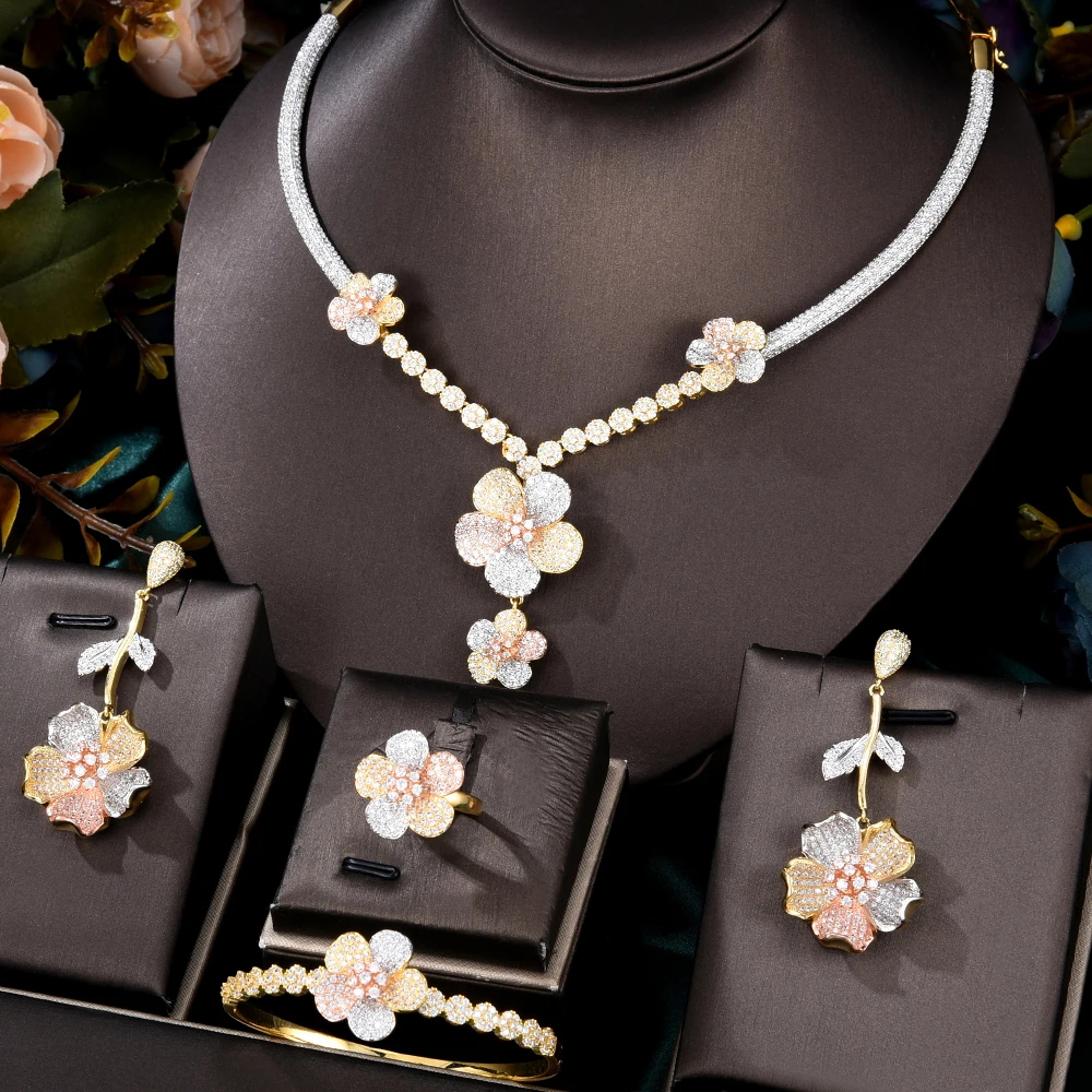 Siscathy новый цветок для вечевечерние, модные серьги-воротник, ожерелье, браслет, роскошные аксессуары с полным кубическим цирконием
Siscathy новый цветок для вечевечерние, модные серьги-воротник, ожерелье, браслет, роскошные аксессуары с полным кубическим цирконием