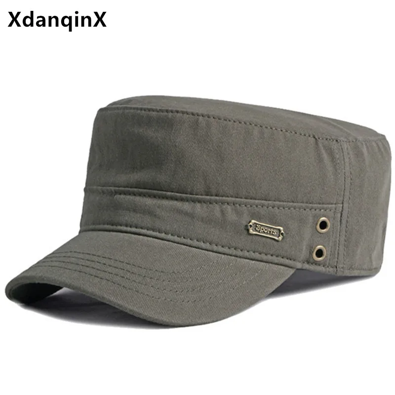 XdanqinX Snapback Cap Men's Cotton Military Hat Black Cap Navy Hat Adjustable Size Simple Casual Fashion Sports Cap Men Flat Cap
XdanqinX Snapback Cap Men's Cotton Military Hat Black Cap Navy Hat Adjustable Size Simple Casual Fashion Sports Cap Men Flat Cap