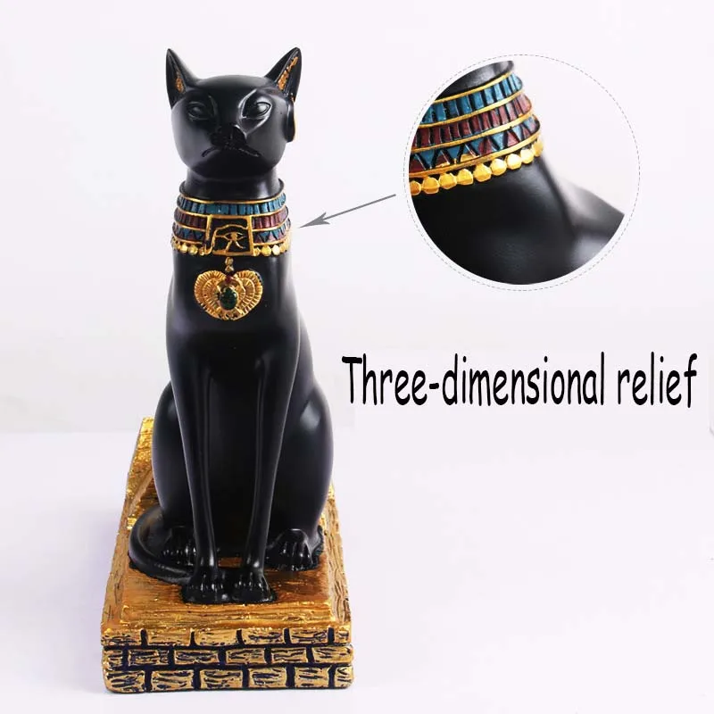 Creative Egyptian cat god black cat retro wine rack resin crafts living room decoration ornaments
Creative Egyptian cat god black cat retro wine rack resin crafts living room decoration ornaments
