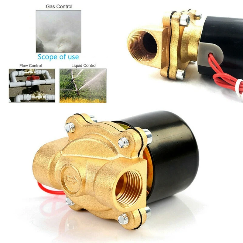 1/2 Inch Electric Solenoid Valve DN08 Pneumatic Valve for Water Oil Air DC24V 
1/2 Inch Electric Solenoid Valve DN08 Pneumatic Valve for Water Oil Air DC24V