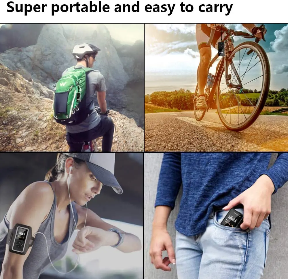 Mp3 player, music player with 16 GB memory card, portable digital music player/video/recording/FM radio
Mp3 player, music player with 16 GB memory card, portable digital music player/video/recording/FM radio