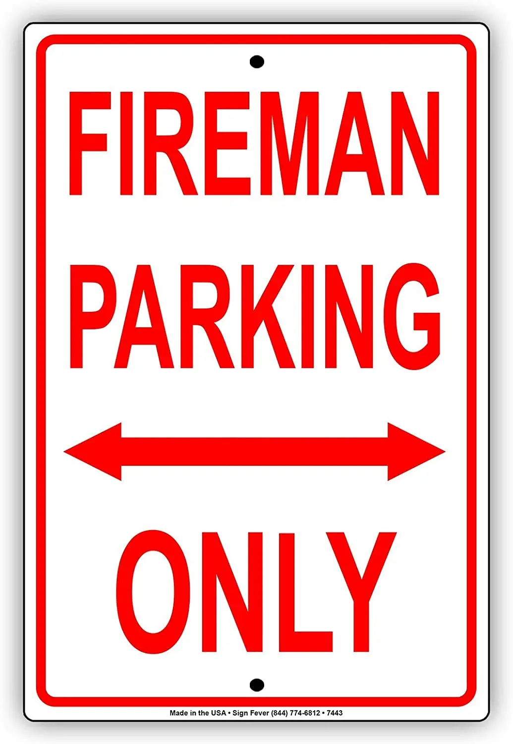 Castum Fireman Parking Only Beware Alert Notice Warning Aluminium Metal 8"X12" Sign Plate
Castum Fireman Parking Only Beware Alert Notice Warning Aluminium Metal 8"X12" Sign Plate