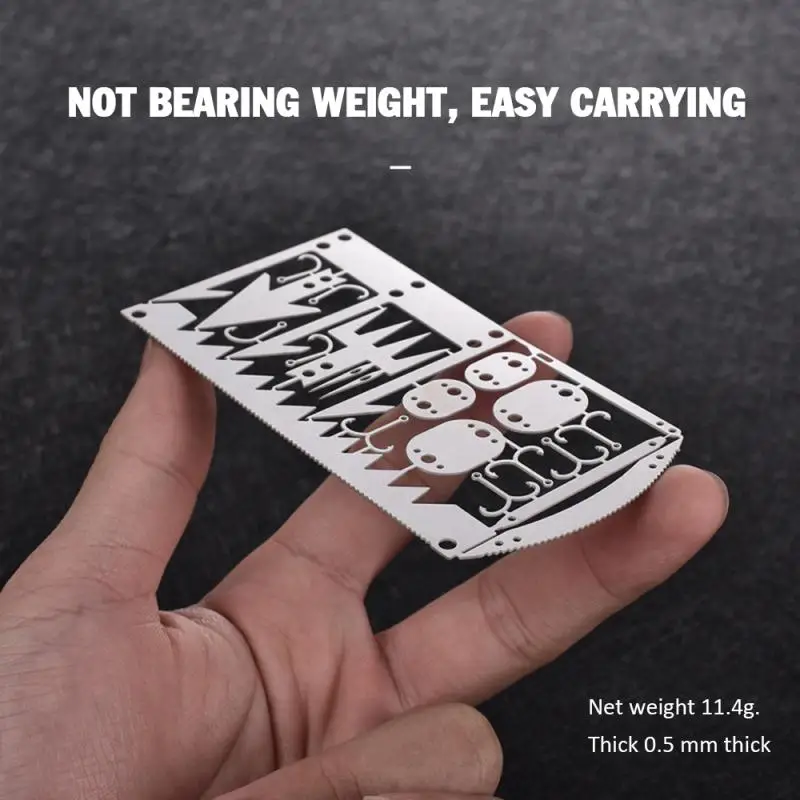 Survival Tool Card 22 In 1 Survival Card-Multi Purpose Pocket Tool Stainless Steel Survival Camping Hiking Fishing Hunting Tools
Survival Tool Card 22 In 1 Survival Card-Multi Purpose Pocket Tool Stainless Steel Survival Camping Hiking Fishing Hunting Tools