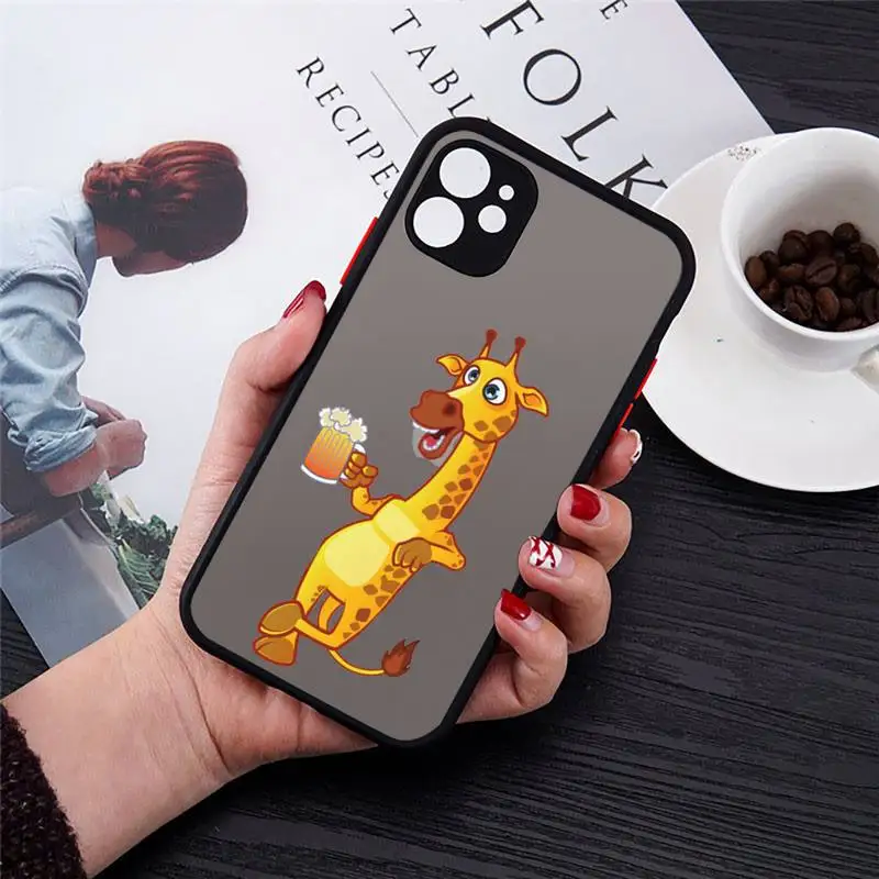 Giraffe animal cute and funny Phone Case matte transparent For iphone 7 8 11 12 plus mini x xs xr pro max cover 
Giraffe animal cute and funny Phone Case matte transparent For iphone 7 8 11 12 plus mini x xs xr pro max cover
