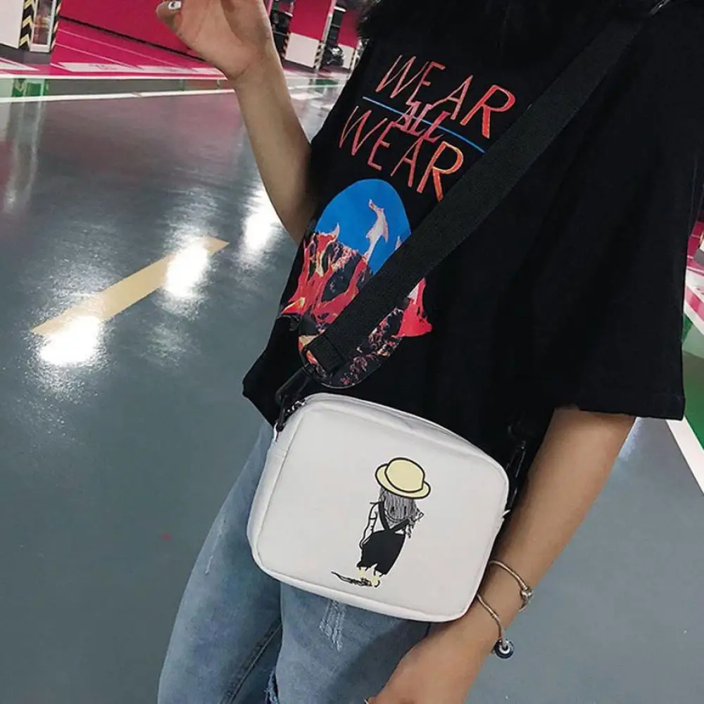 Fashion Women Cartoon Pattern Adjustable Student Mini Shoulder Square City Jogging Bag
Fashion Women Cartoon Pattern Adjustable Student Mini Shoulder Square City Jogging Bag