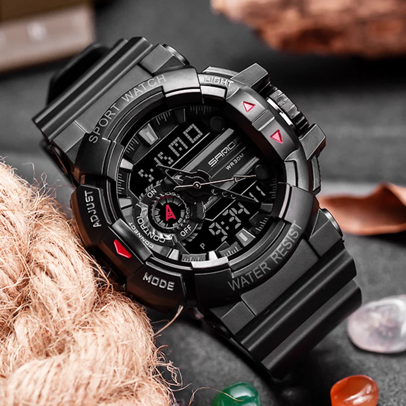 Часы наручные SANDA Мужские кварцевые, спортивные водонепроницаемые в стиле милитари
Часы наручные SANDA Мужские кварцевые, спортивные водонепроницаемые в стиле милитари