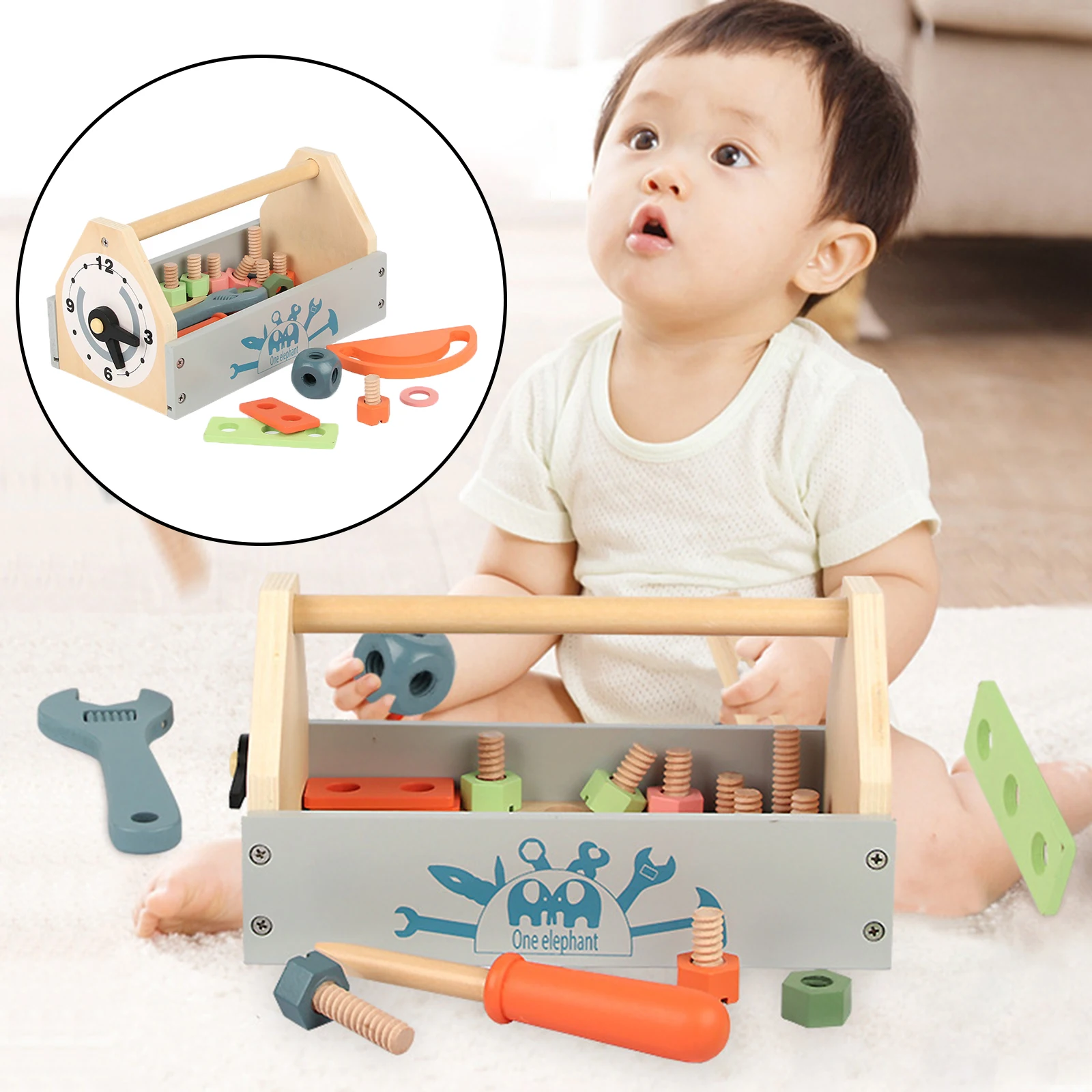 Baby Wood Screw Block Toy Nut DIY Manipulative with Screws & Screwdriver Tools Kid Simulation Toy Fun Fine Motor Development
Baby Wood Screw Block Toy Nut DIY Manipulative with Screws & Screwdriver Tools Kid Simulation Toy Fun Fine Motor Development