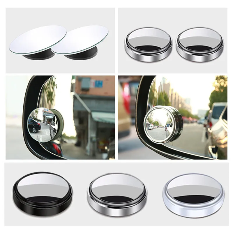 2Pcs Universal 360 Degree HD Blind Spot Mirror Adjustable Car Rearview Convex Mirror For Car Reverse Wide Angle Vehicle Parking
2Pcs Universal 360 Degree HD Blind Spot Mirror Adjustable Car Rearview Convex Mirror For Car Reverse Wide Angle Vehicle Parking