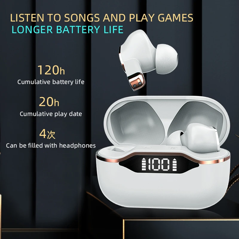 Wireless Earphones Bluetooth 5.0 Headphones Touch Sport Earbuds Led Display Hifi Stereo Headset Ear Buds with Mic smart Phone
Wireless Earphones Bluetooth 5.0 Headphones Touch Sport Earbuds Led Display Hifi Stereo Headset Ear Buds with Mic smart Phone