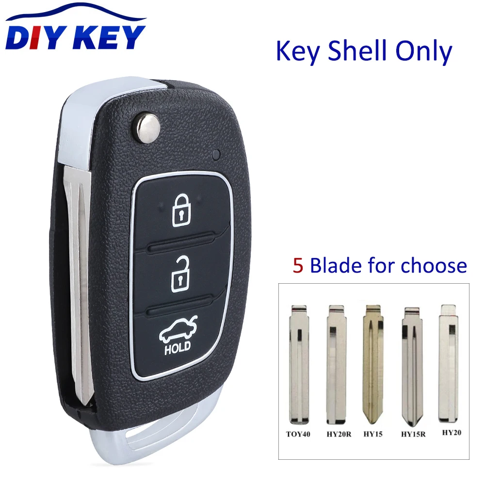 DIYKEY TOY40/ HY15/HY15R/HY20/HY20R Flip Remote Key Shell Fob for Hyundai Solaris IX35 IX45 Elantra Santa Fe HB20 Verna Solaris
DIYKEY TOY40/ HY15/HY15R/HY20/HY20R Flip Remote Key Shell Fob for Hyundai Solaris IX35 IX45 Elantra Santa Fe HB20 Verna Solaris