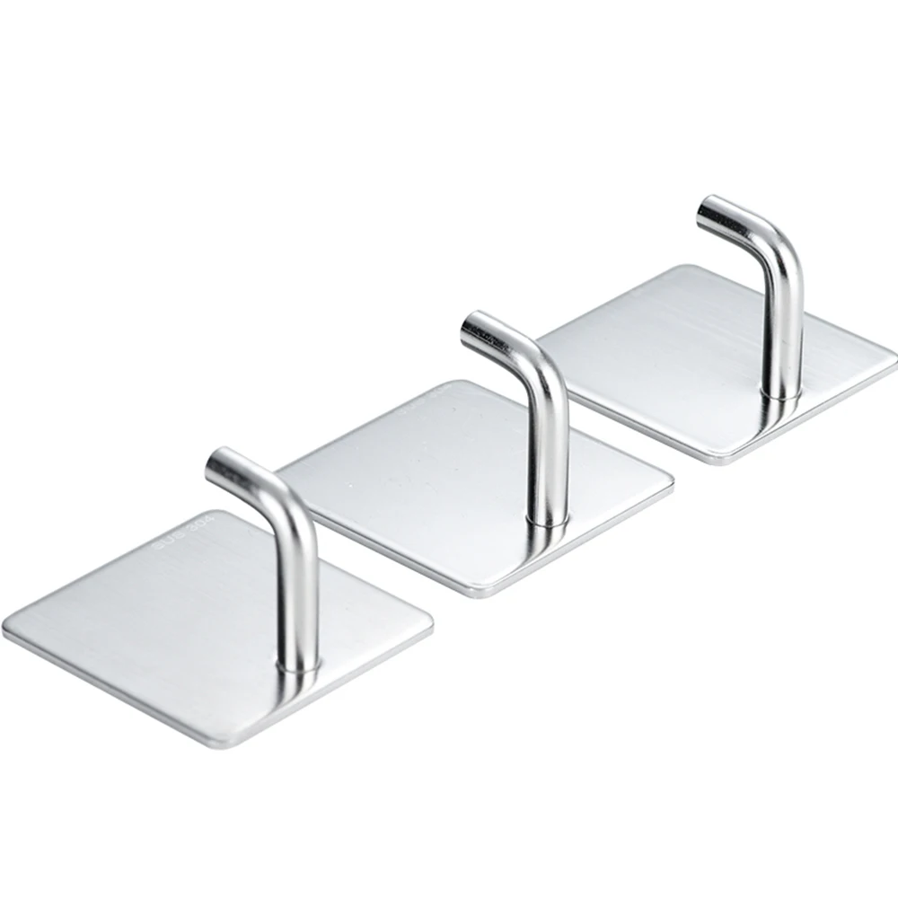 Stainless Steel Towel Hooks Bathroom Hook - Self Adhesive Hooks Office Hooks Hanging Keys for Kitchen Stick on Wall
Stainless Steel Towel Hooks Bathroom Hook - Self Adhesive Hooks Office Hooks Hanging Keys for Kitchen Stick on Wall