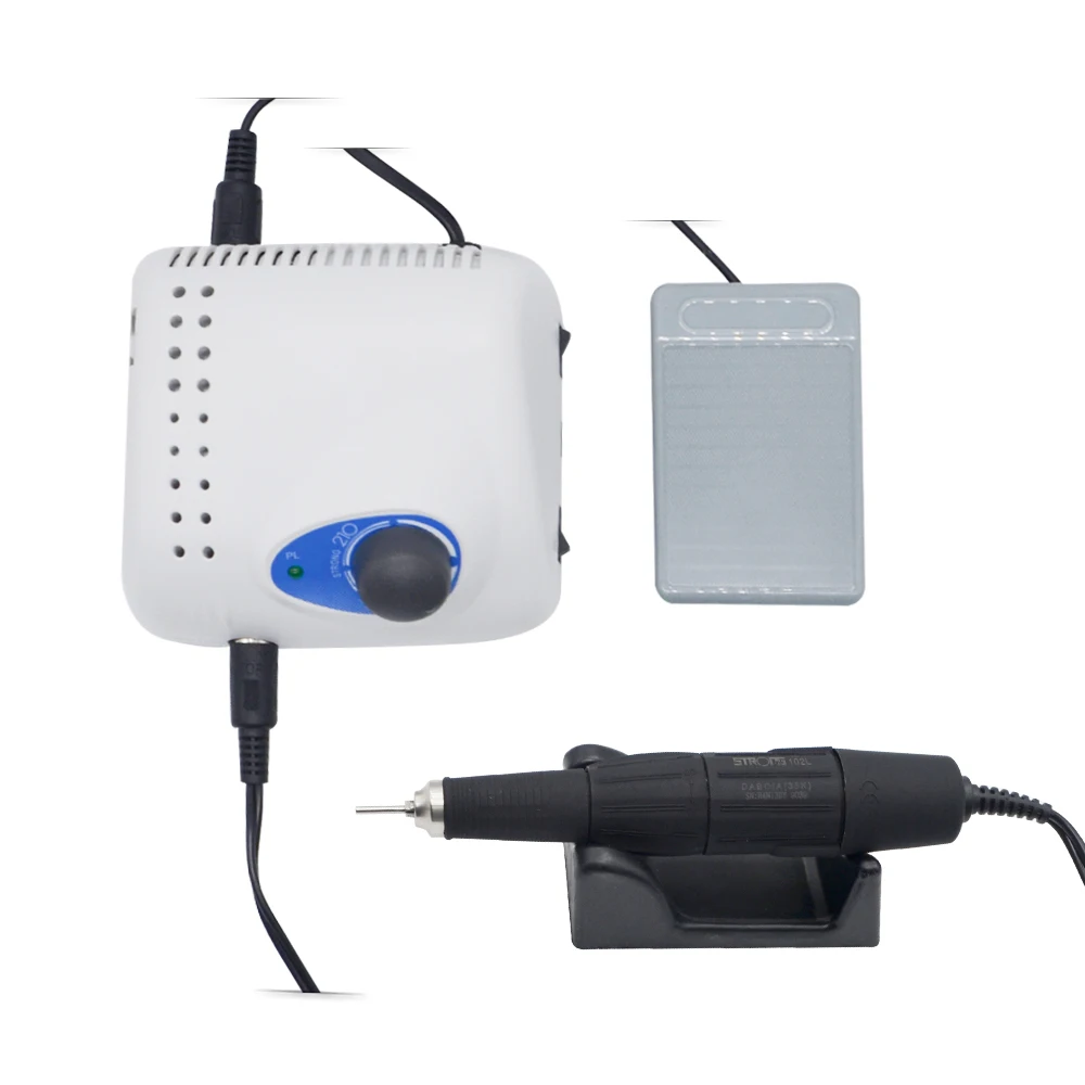 105L 65W 35000RPM Electric Manicure Machine Strong 210 Low Noise Nail Drill Machine Nail File Bit Nail Art Equipment
105L 65W 35000RPM Electric Manicure Machine Strong 210 Low Noise Nail Drill Machine Nail File Bit Nail Art Equipment