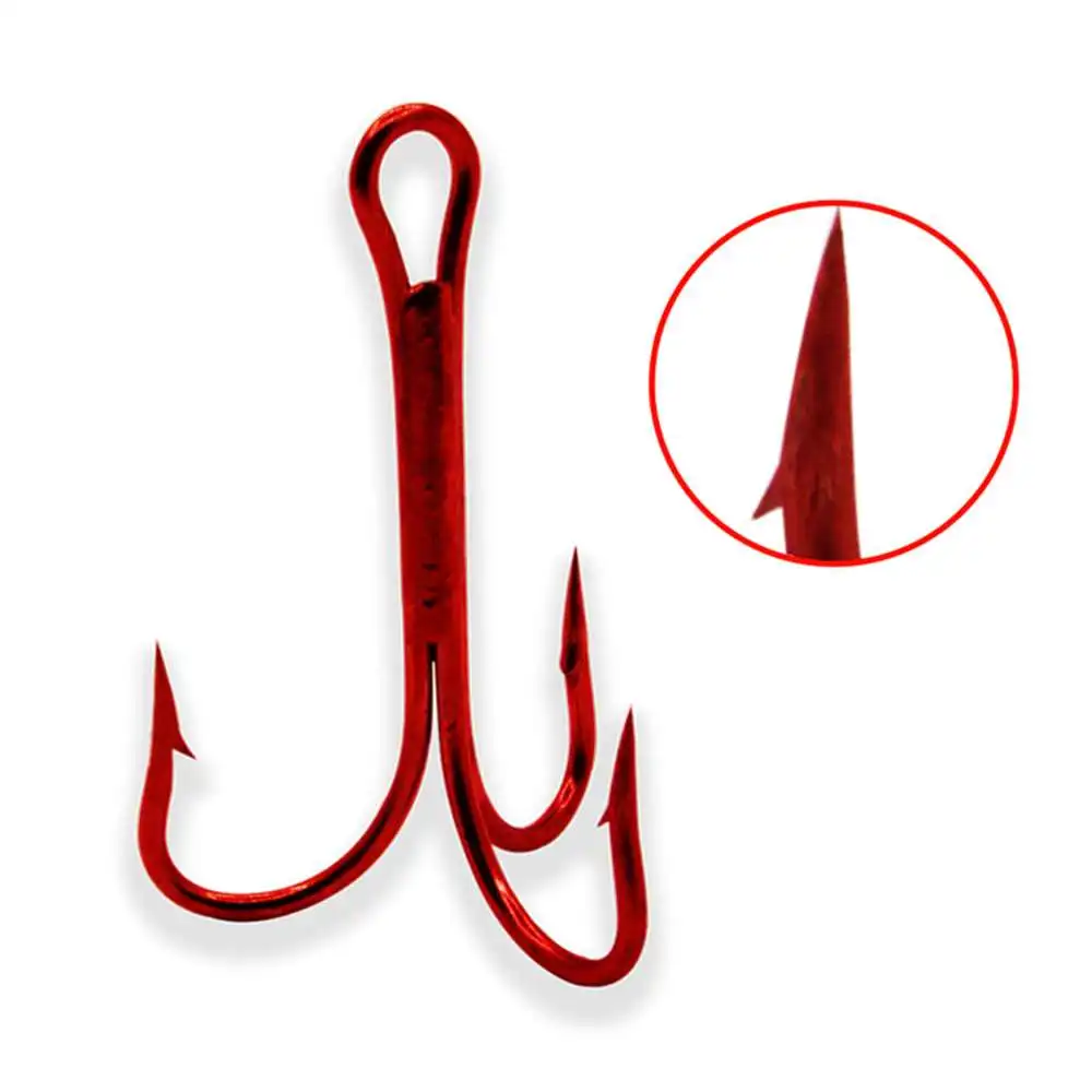 100pcs Fishing Hooks High Steel Carbon Treble Fishing Hook Round Folded Saltwater Bass 14# Fishhooks Tackle Tools
100pcs Fishing Hooks High Steel Carbon Treble Fishing Hook Round Folded Saltwater Bass 14# Fishhooks Tackle Tools