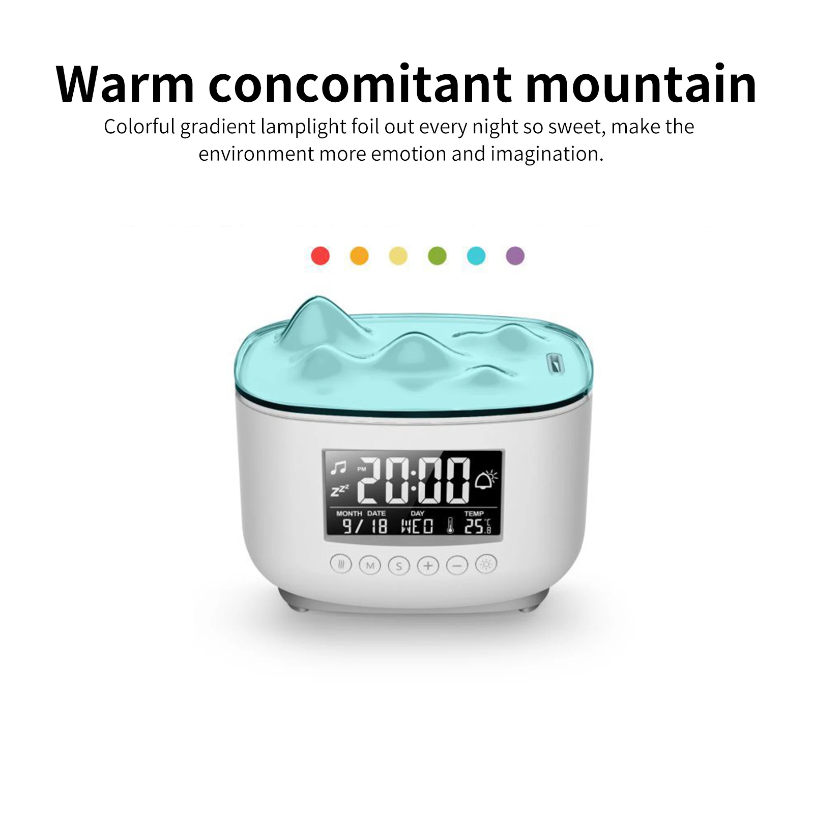 Essential Oil Diffuser Ultrasonic Mute Air Purifier Aromatherapy Scented Oil Humidifier Temperature Display with LED Office Room 
Essential Oil Diffuser Ultrasonic Mute Air Purifier Aromatherapy Scented Oil Humidifier Temperature Display with LED Office Room