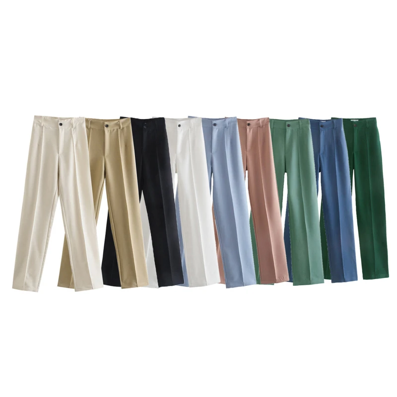 Women Pants Thin Light Chic Fashion Office Wear Straight Pants Vintage High Waist Zipper Female Casual Pants
Women Pants Thin Light Chic Fashion Office Wear Straight Pants Vintage High Waist Zipper Female Casual Pants